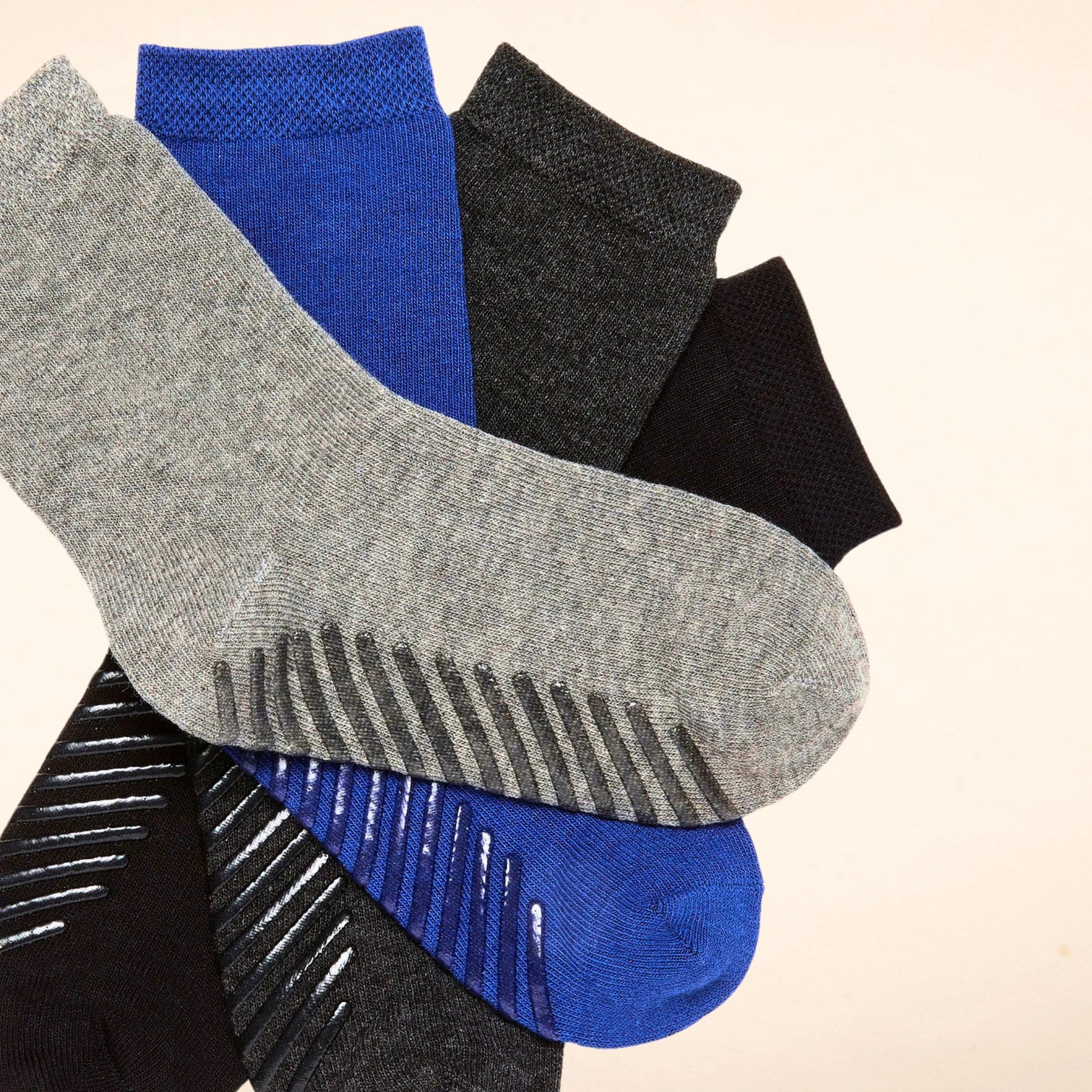 Cozy Crew Grippers: Tiny Toes' Best Friends! 4-Pack Fun for Little Explorers!